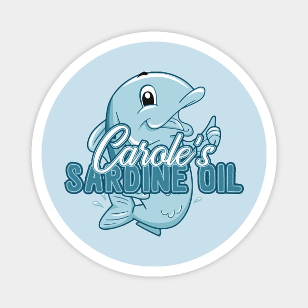 Carole's Sardine Magnet by Mercado Graphic Design